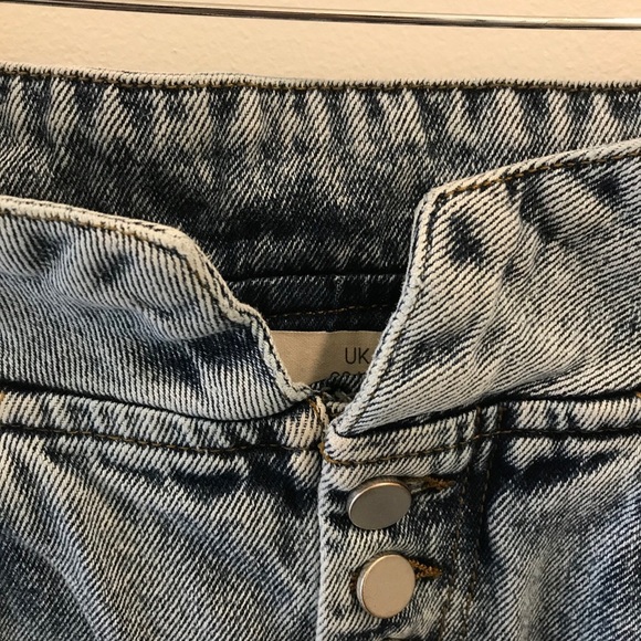 ASOS Notch Waist Acid Wash Jeans 28 high waist - Picture 4 of 8